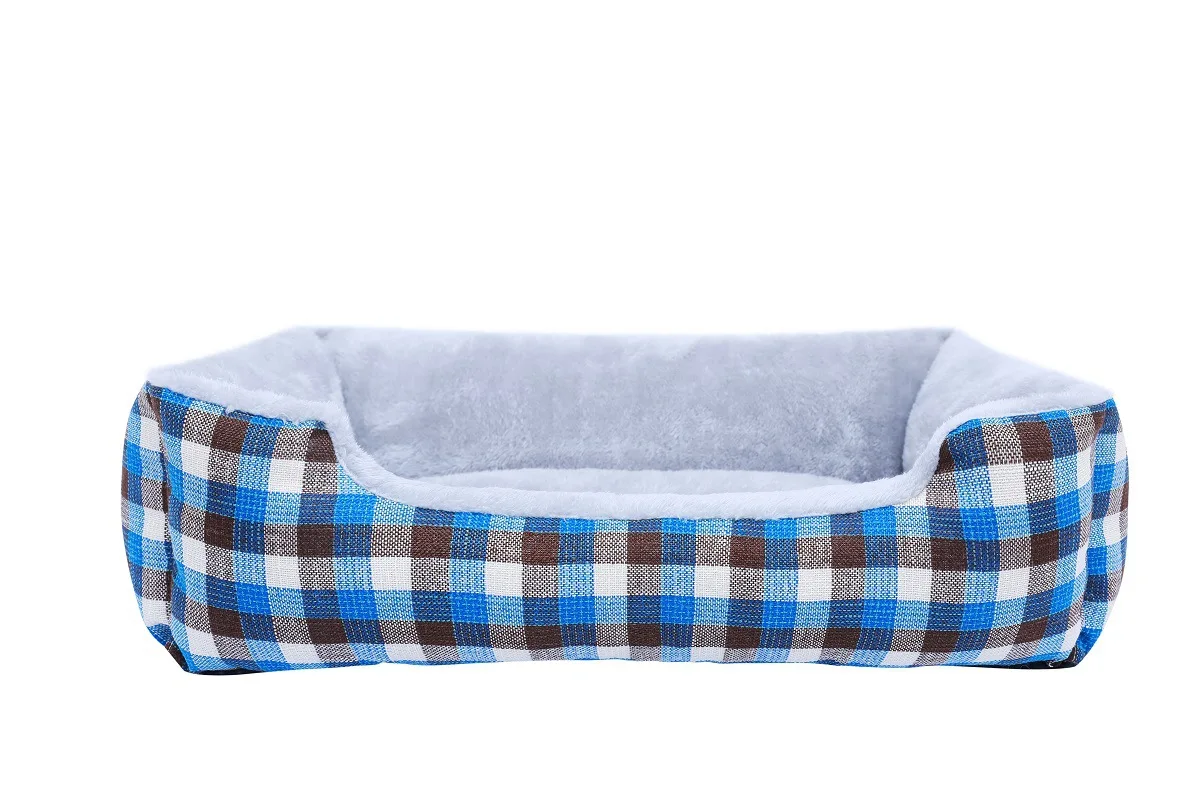 

GAMPORL Japanese Plush Dog Beds Square Pet Bed Mattress Sofa Keep Warm in Winter Thicken Kennel for Small, Medium and Large dogs