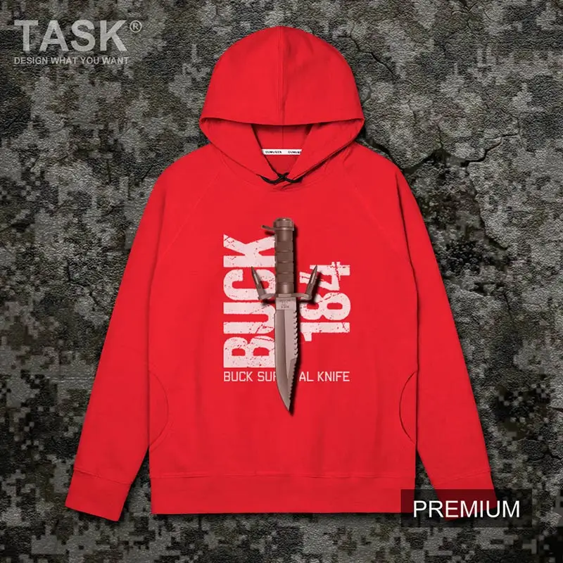 

Saber USA BUCK 184 Weapon fans long sleeve hoodie sweatshirt mens casual hoody teen male hip pop hipster harajuku loose hooded