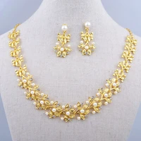 noble accessories set yellow gold filled wedding jewelry set statement jewelry gift