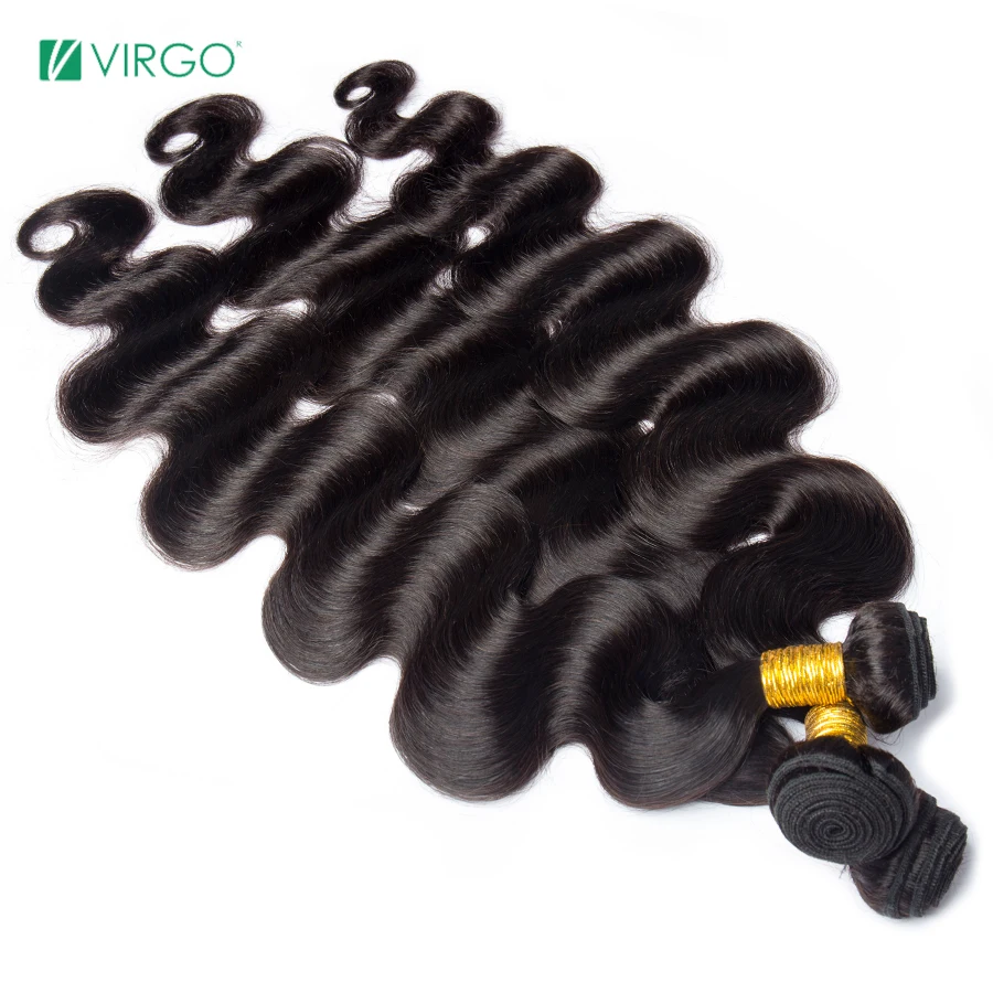 Дева 30 дюймов бразильские волнистые человеческие волосы пучки 100% Реми