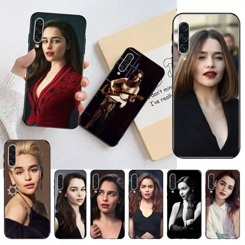 

Emilia clarke British actress Phone Case For Samsung galaxy A S note 10 12 20 32 40 50 51 52 70 71 72 21 fe s ultra plus