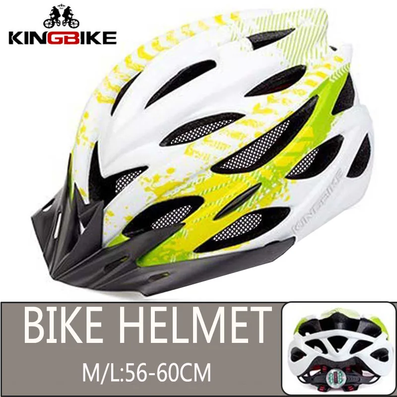 675-Green KINGBIKE велосипедный шлем из титана Сверхлегкий в форме велосипедный шлем с козырьком дышащий дорожный горный MTB открытый велосипедный шлем - Цвет: 675-Green