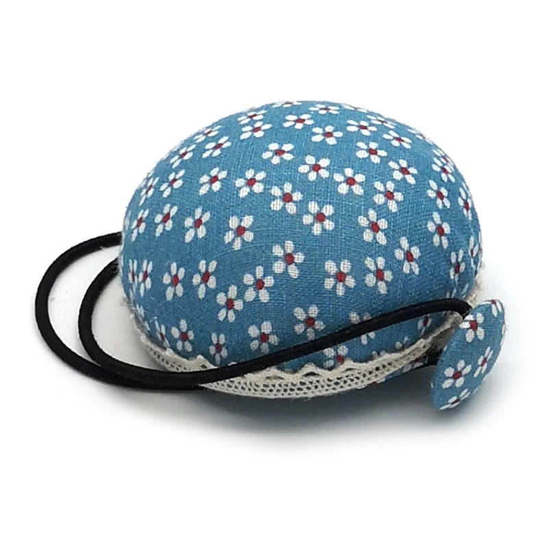 

Lovely Ball Shaped Needle Pin Cushion Pincushion Elastic Wrist Strap Band Stitch Needlework Mat DIY Craft Supplies