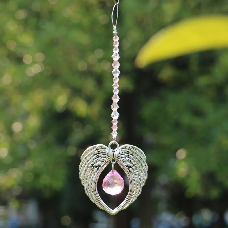 1 шт. подвесная Хрустальная подвеска в форме крыла ангела с люстрой 20 мм призмы