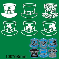 cutting dies various hats metal and stamps stencil for diy scrapbooking photo album embossing paper card 10068mm