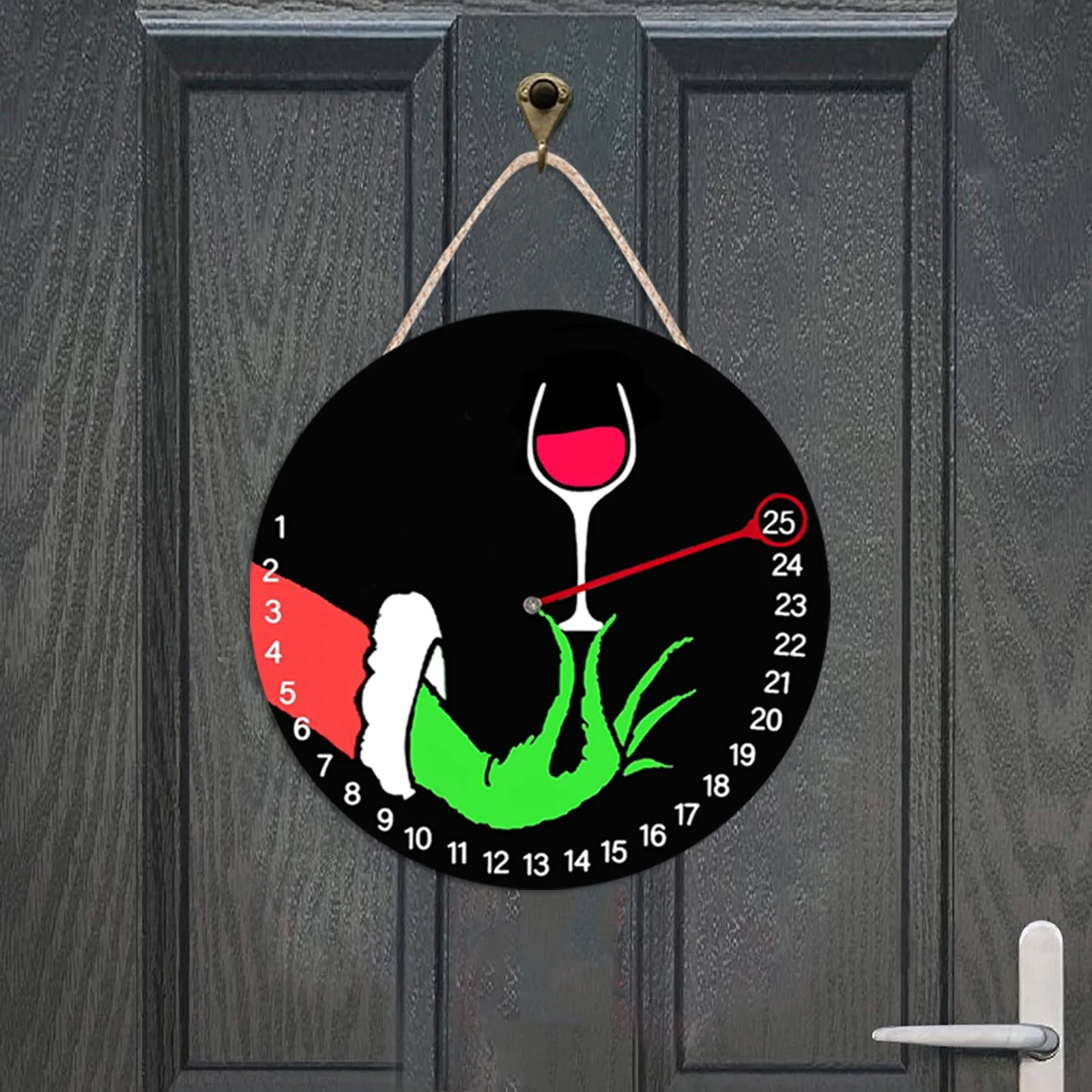 Подвесной Рождественский календарь 25 дней деревянный список украшение для