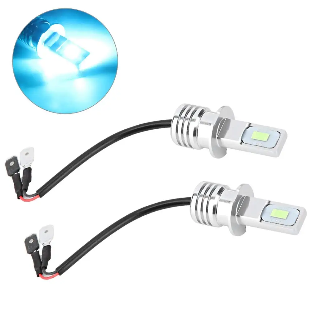 

2PCS H3 80W 3570 2SMD 8000K Car Headlight Bulbs Conversion Super Bright Car Headlight DC12-24V