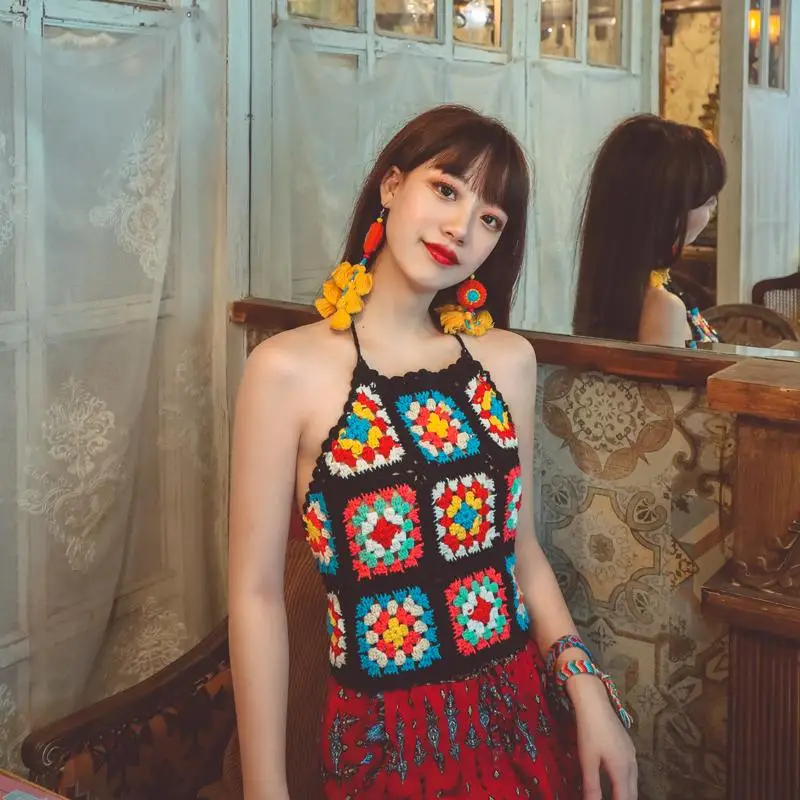 Богиня видеосъемки Национальный самодельный богемный ветер чистый ручной