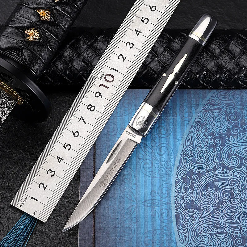 

Outdoor Folding Knife Portable Bearing Folding Knife Wilderness Survival Hunting Knife Knife Gift Collection Tactical Knives