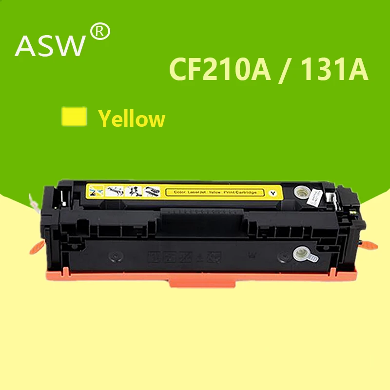 

Yellow Compatible 131A toner cartridge CF210A 210A CF211A CF212A CF213A for HP LJ PRO 200 M251n/M251nw;200 MFP M276n/M276nw