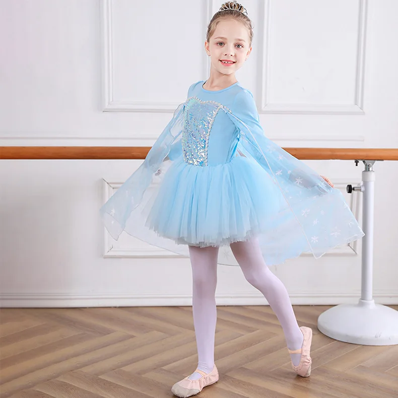 

Children Party Dress Long Sleeve for 2-7Years Girls Birthday Party Costume Princess Style Wedding Dress Boutique Dance Costume