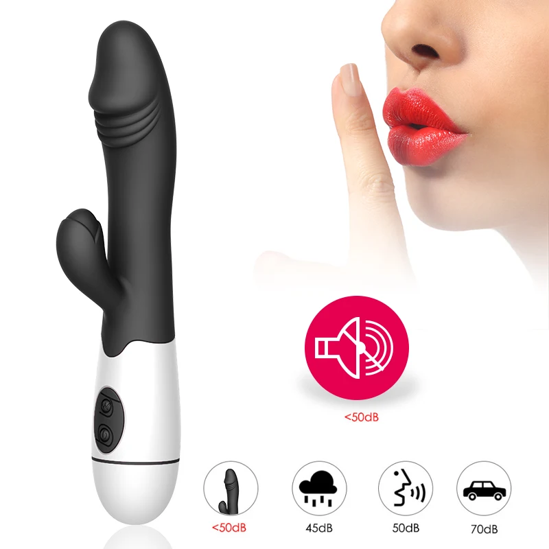 30 Speed Rabbit Vibrator Female Clitoral Stimulation Rechargable Realistic Dildo G Spot Magic Wand Adult Women Sex Toys | Красота и