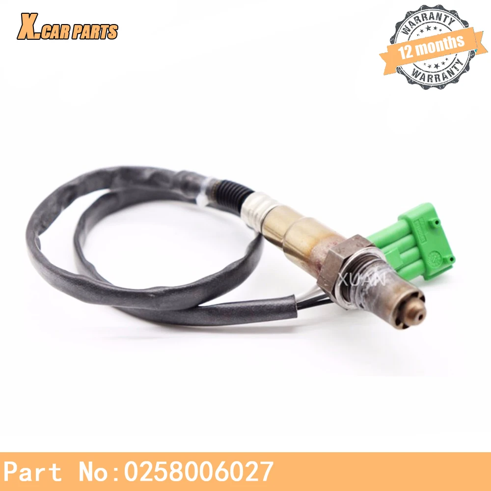 Кислородный O2 лямбда-датчик 0258006027 для FIAT DUCATO ULYSSE LANCIA PHEDRA PEUGEOT 106 206 306 307 406 407 607 807 BOXER