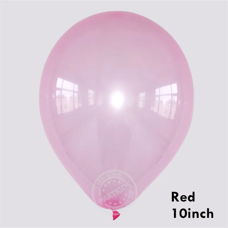 crystal red 10 шт. 10 дюймов прозрачные латексные воздушные шары с кристаллами и пузырьками DIY конфетти воздушные шары вечерние свадебные декоративные цветные конфетти - Color: crystal red