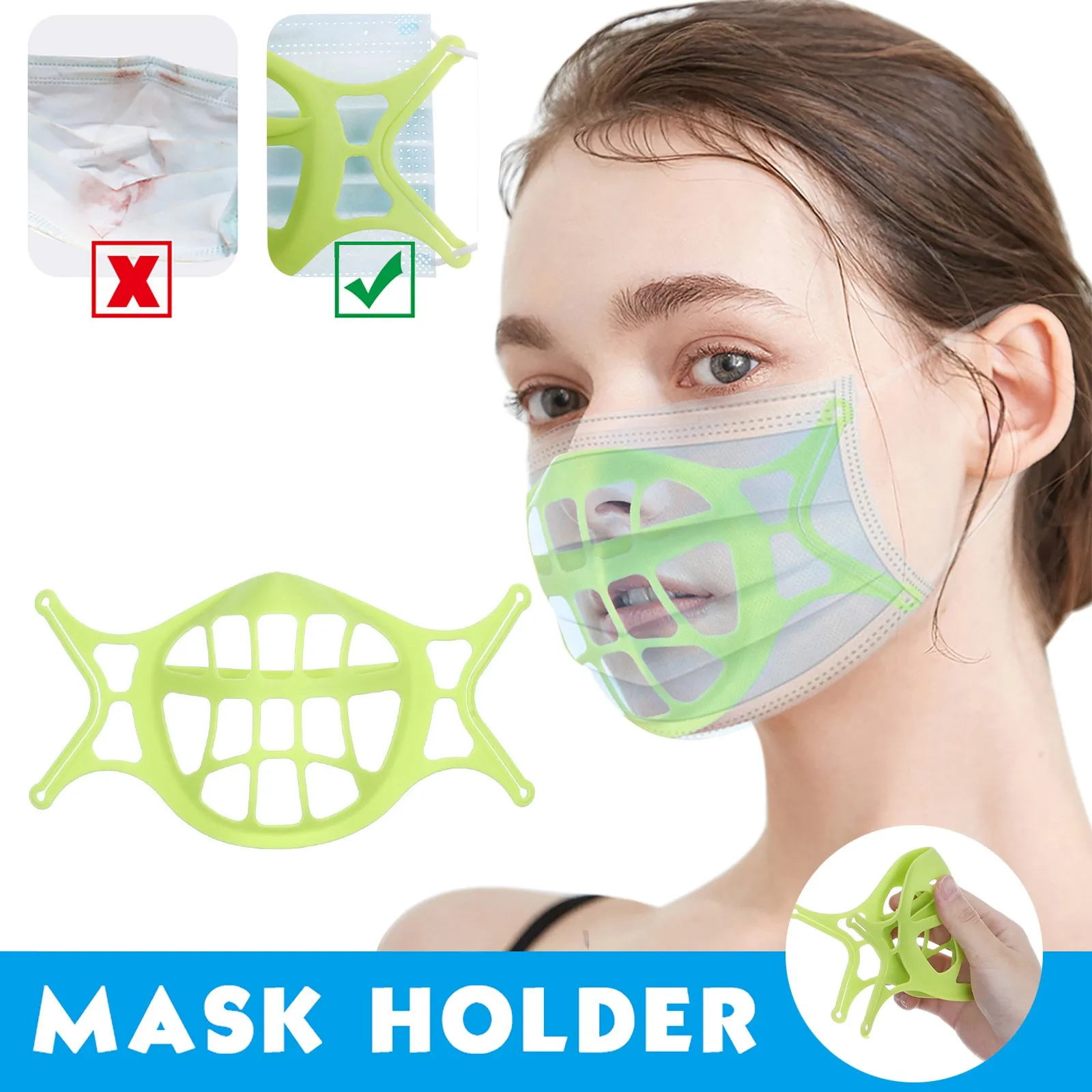 

3 шт., держатель для маски, мягкий силиконовый кронштейн для маски