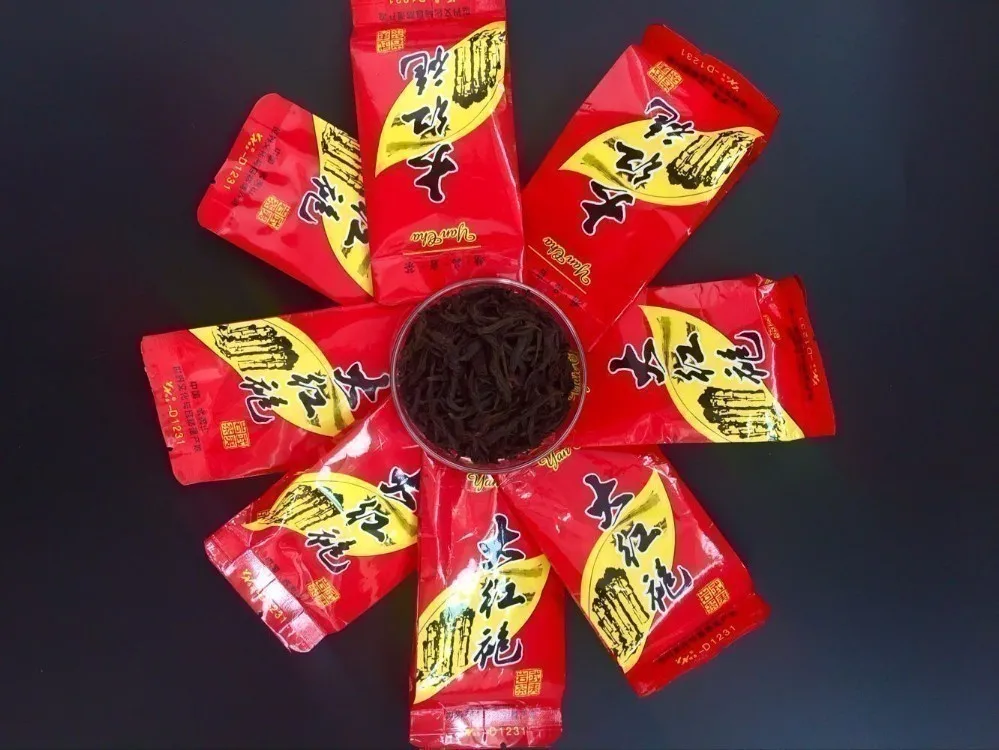 2019 года много небольших пакетиков Wuyi Улун DaHongPao чай Shui Xian Rougui Da Hong Pao