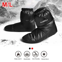 sleeping bag accessories duck down slipper camping out soft sock unisex indoorwarm long journey lightweight feather shoes cover