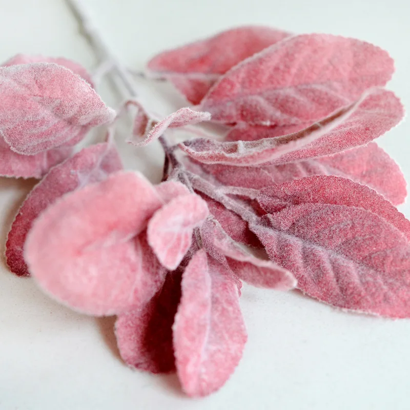 Ветка из искусственного шелка с кроличьими ушками осенние листья для украшения