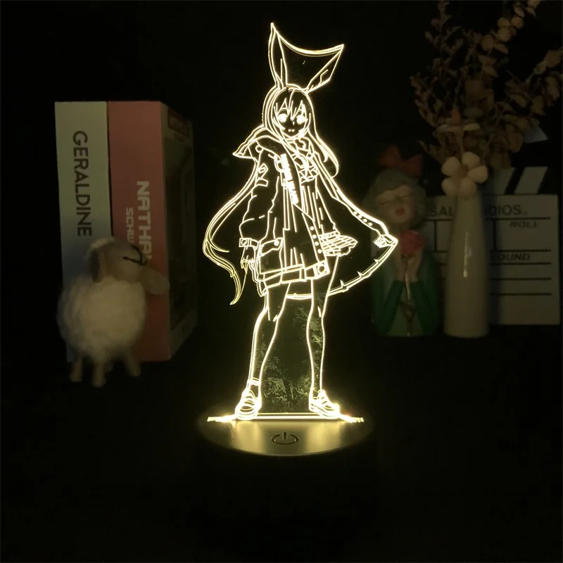 

Arknights Amiya Game Touch Sensor 3D Night Light Bedroom Decor Cute Birthday Colorful Gift LED Lamp Manga Kid Lovely Present