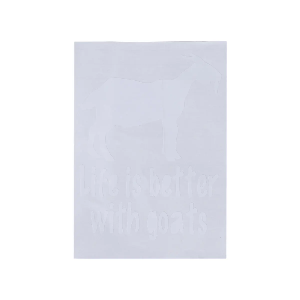 Смешные наклейки Жизнь лучше с козами наклейка автомобиля веселый отражающий декор бампера на.