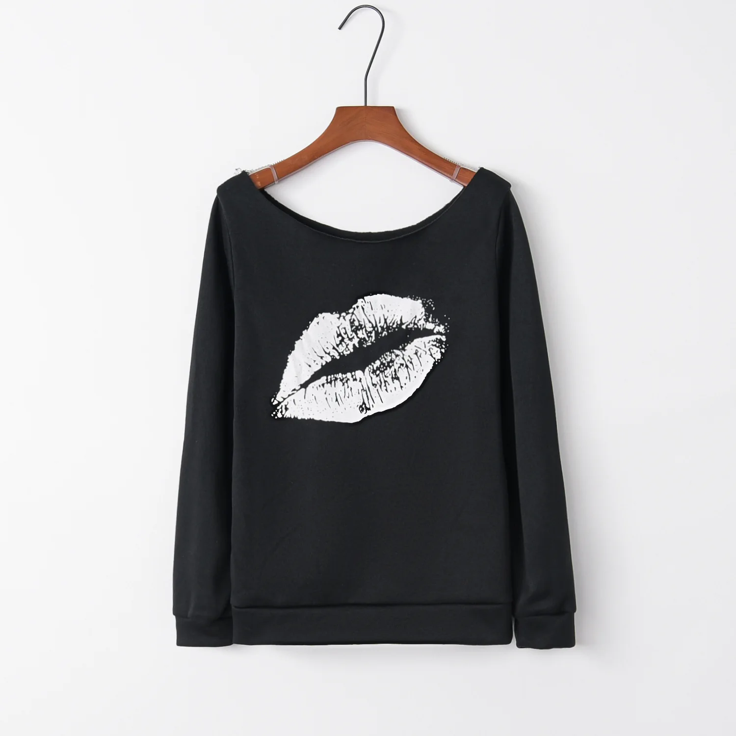 Red Lips 2022 New Design Hot Sale Hoodies Sweatshirts Women Casual Kawaii Harajuku Sweat Girls European Tops Korean