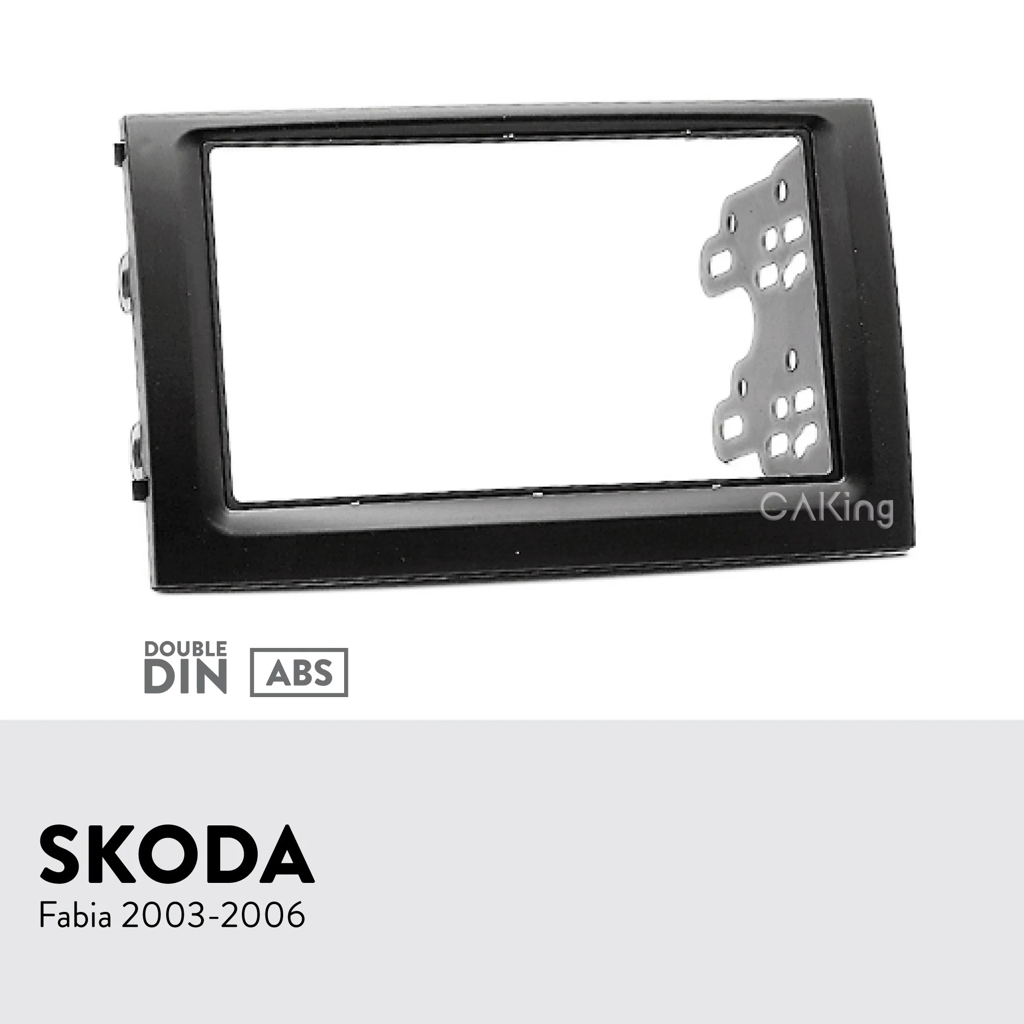Двойная Din Автомобильная радиопанель Fascia Для SKODA Fabia 2003 2006 комплект для приборной