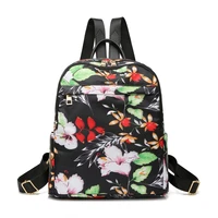 fashion womens backpack schoolbag leisure backpack printed large capacity backpack nylon waterproof outdoor travel bag