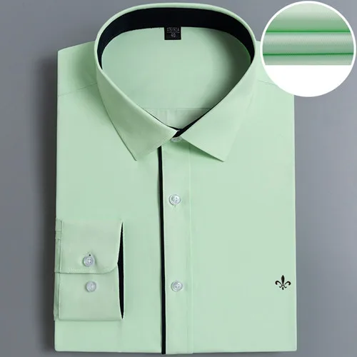 Модная блузка Dudalina Camisa Social Masculina с длинным рукавом, приталенная рубашка в полоску, мужская одежда с цветочным принтом, белая мужская холодная - Цвет: PM1901-2GREEN