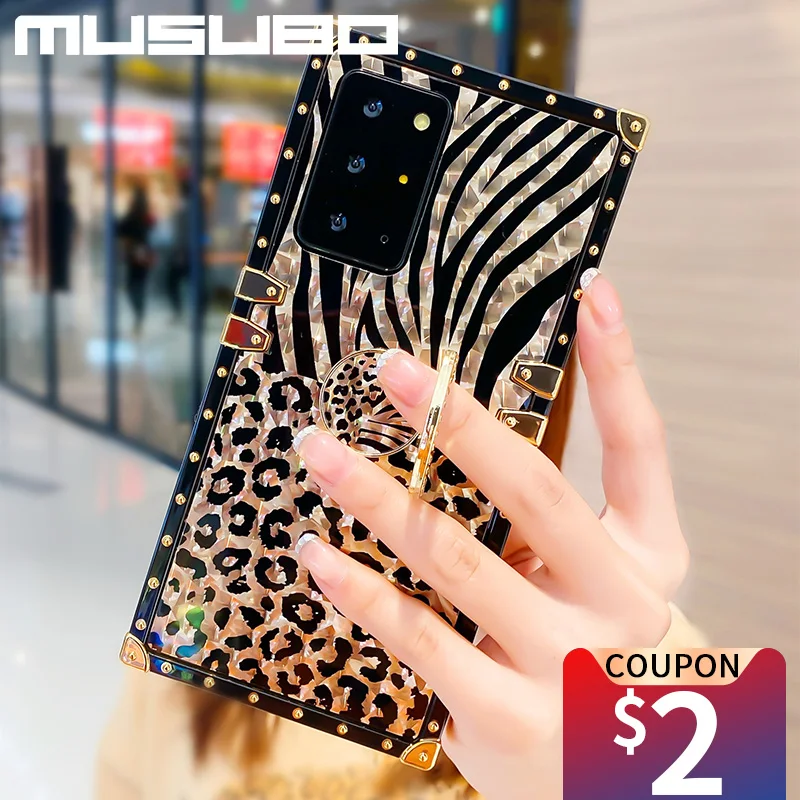Musubo-funda de teléfono de lujo para Samsung Galaxy S20 FE Note 10 Plus Note 20 Ultra A72 a52 A51 a32 A71 a70, funda brillante