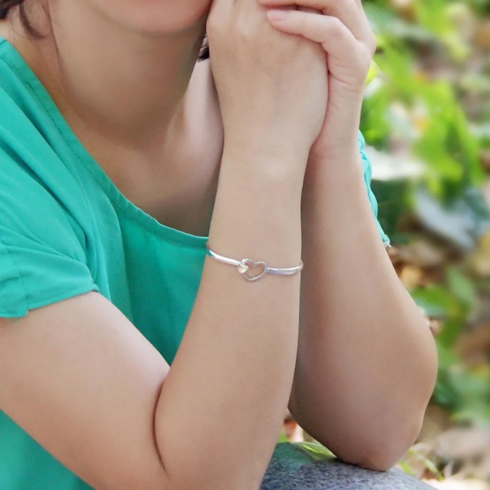 Женский серебряный браслет 925 пробы милые серебряные ювелирные изделия с милым