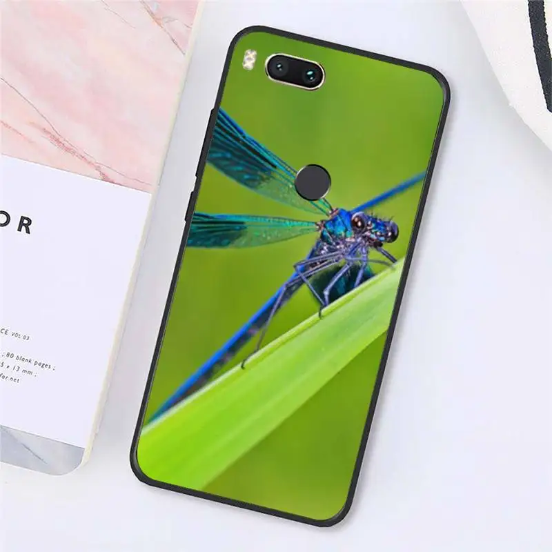 

dragonfly animal Phone Case For Xiaomi Redmi note 7 8 9 t k30 max3 9 s 10 pro lite Luxury brand shell funda coque