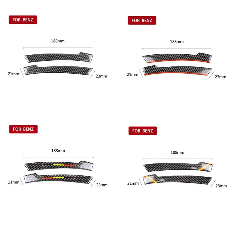

Carbon Fiber Rearview Mirror Anti-rub Strips Anti-collision Protector Sticker For Benz mercedes w204 w212 A/B/C/E/G GLA GLE GLK
