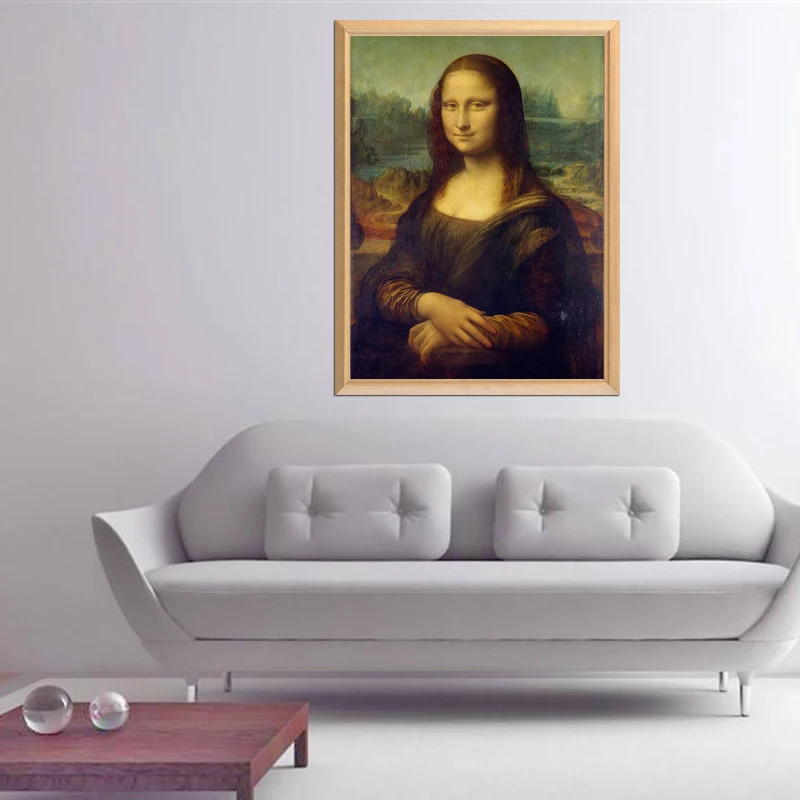 Алмазная 5D живопись всемирно известный художник да Винчи Мона Лиза