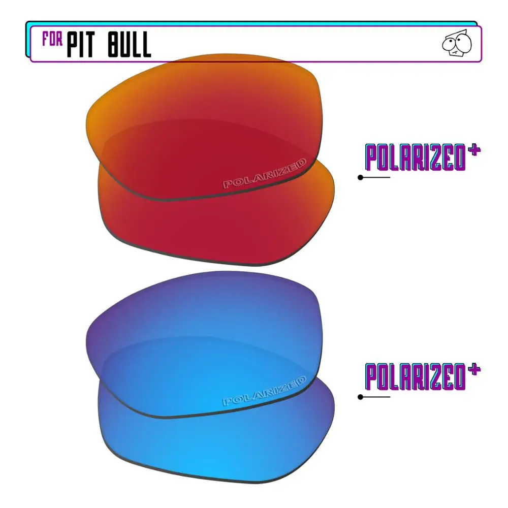 

Ezreзаменить поляризованные Сменные линзы для-солнцезащитные очки Oakley Pit Bull-BlueP Plus-RedP Plus
