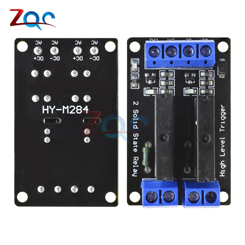 2kanal OMRON SSR релайс G3MB-202P 5 В DC 2 канала твердотельные релейные платы модуль высокого уровня предохранитель для Arduino