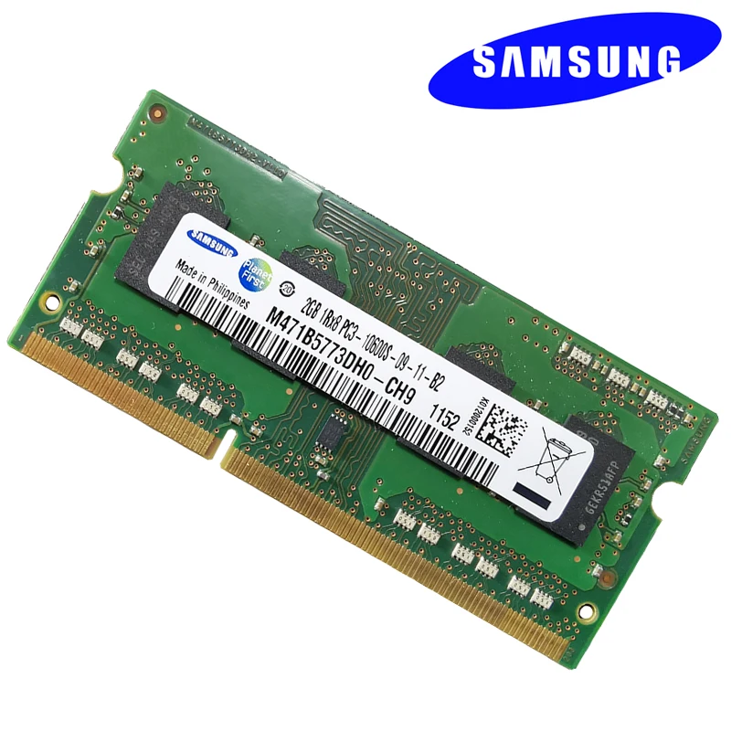SAMSUNG PC3 2G 10600S оперативная память DDR3 для ноутбука ddr3 1333 МГц pc3 Memoria DRAM Stick