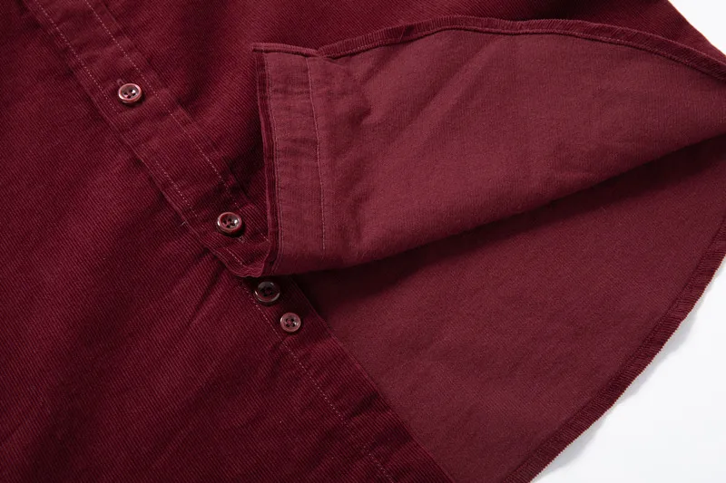8XL 5XL 6xl осень/зима теплое качество хлопок вельвет с длинным рукавом Кнопка Воротник Смарт повседневные рубашки для мужчин удобные