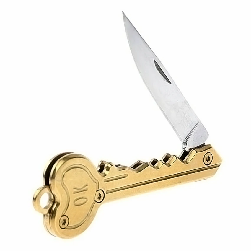 Мини-нож ОК-ключ складной выживает гаджет инструмент для кемпинга улицы брелок с