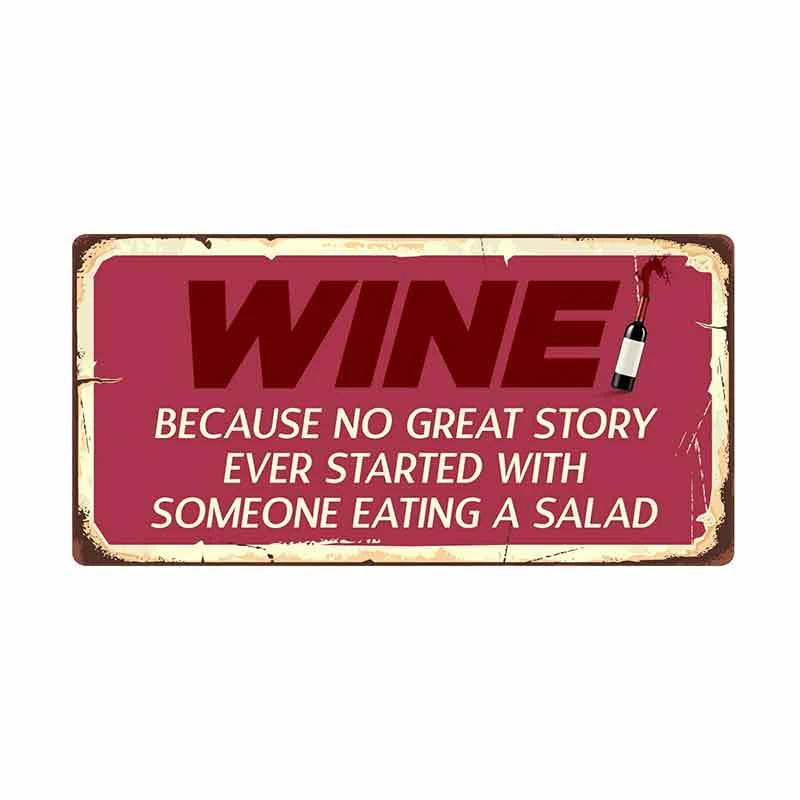 

SZWL Funny Car Stickers Wine Because No Great Story Ever Started Sign Waterproof Accessories Vinyl for Trunk RV VAN JDM,13cm*6cm