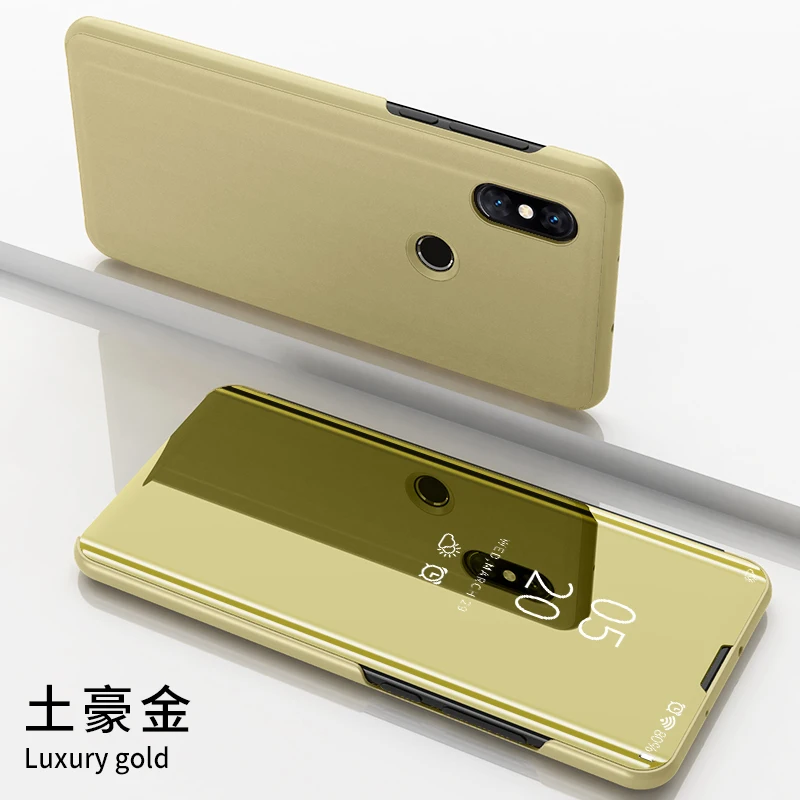 Умный флип-чехол mi ror для Xiao 9 SE 6 Роскошный чехол x 3 2 Max чехол-подставка Note A1 A2 5X 6X