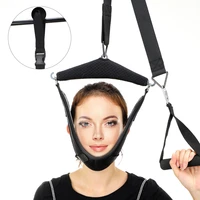 hanging neck traction kit adjustable cervical traction belt breathable sling tractor stretch neck care tool chiropractic neck