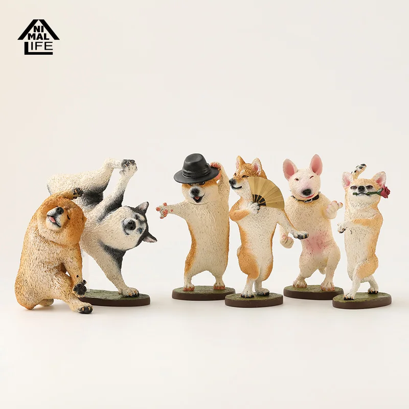 

Animal Life Blind Box Baby Gifts Master Of The Gog Dance Series Doll Handmade Fashion Toys Anime Figures Cute Dog Home Decore