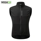 Ветрозащитный велосипедный жилет WOSAWE, зимнее теплое пальто без рукавов, велосипедная Светоотражающая куртка для мужчин и женщин, ветрозащитный жилет для бега и велоспорта