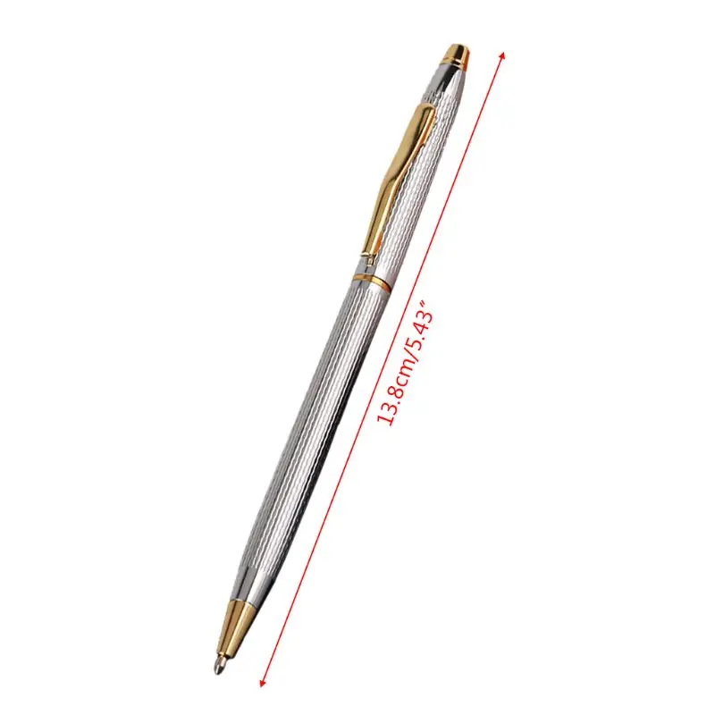 

Luxury Metal Signature Ballpoint Pen Black Ink Business Writing Office Supplies