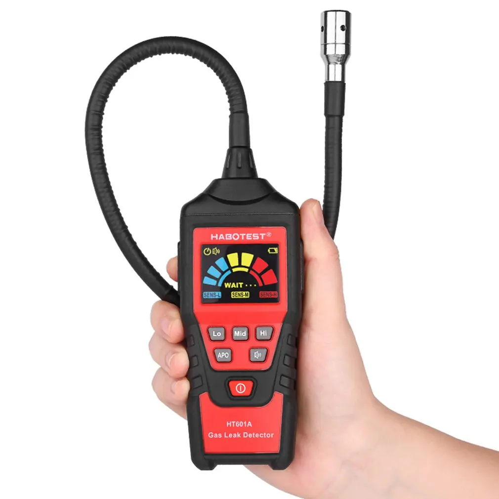 

Детектор Утечки Газа HABOTEST HT601A, устройство для определения местоположения легковоспламеняющегося природного газа, анализатор звукового си...