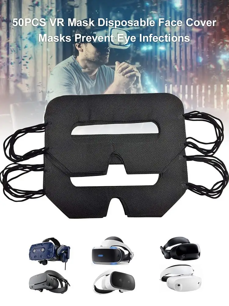 50 шт. Высококачественная Нетканая VR маска одноразовая маска для защиты лица предотвращает глазные инфекции