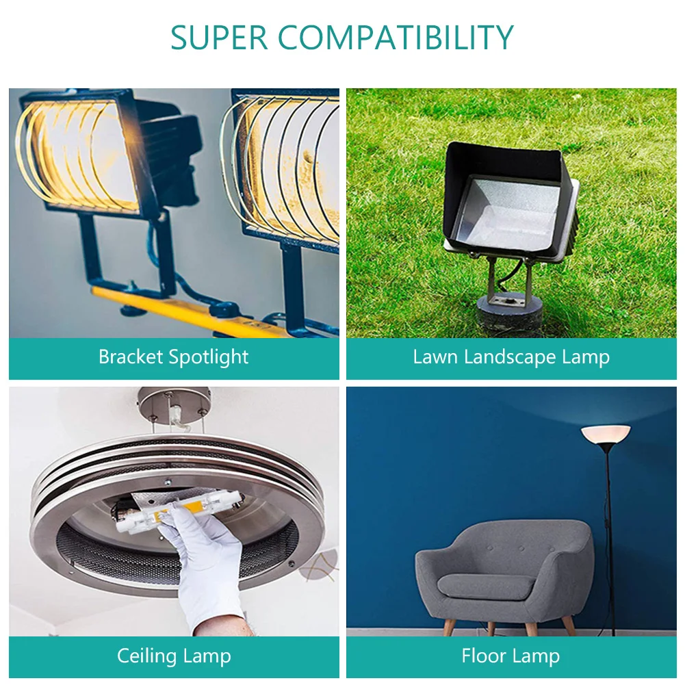 

Dimmable j78 r7s 8W 78mm Led Light Bulbs j118 r7s led cob 16W 118mm Lamp Glass Tube Bulb AC220-240V Replace Halogen lamp