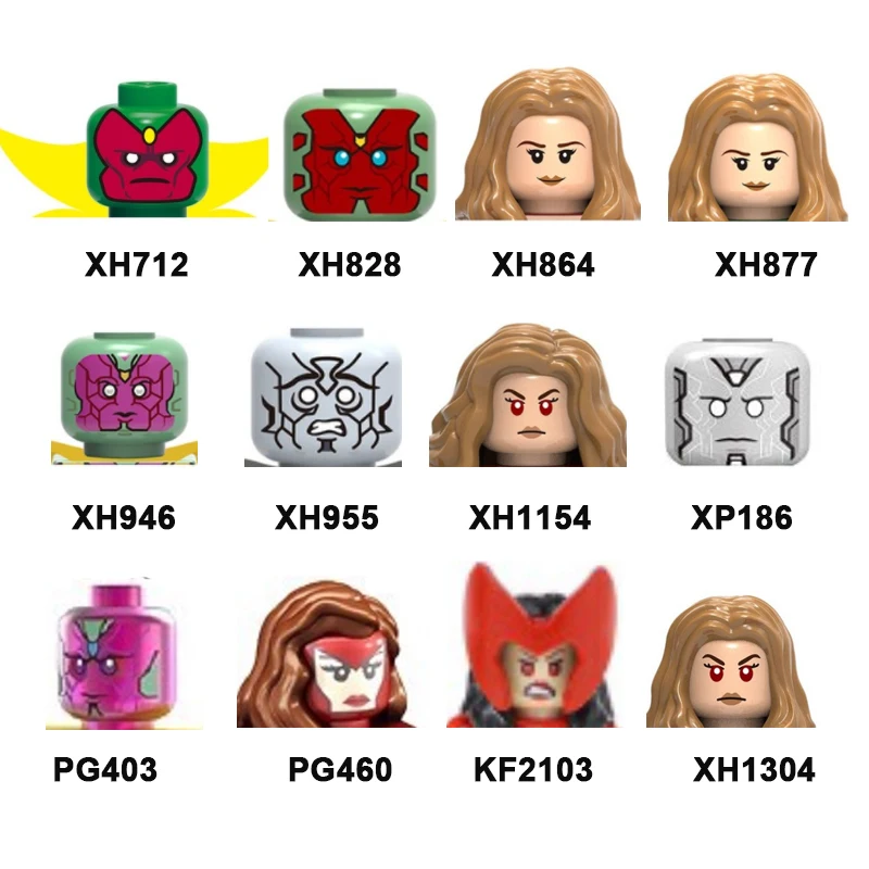 

2021 New Vsionary Movie Building Blocks Scarlet Woman Action Figures Girl Educational Bricks Toys For Children