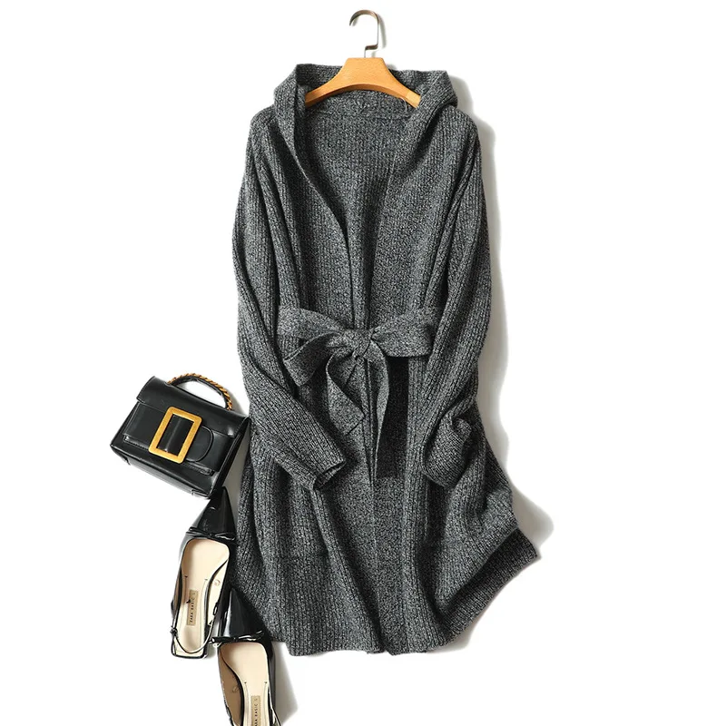 Зимние новые стили 100% кашемировые толстовки Верхняя одежда трикотажная крупный