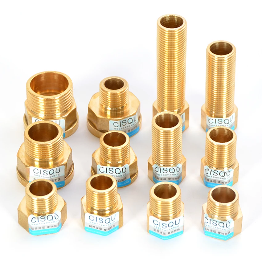

BSP1/2" 3/4" 1" Brass Adapters, Female To Male Thread Connector Pipe Fitting